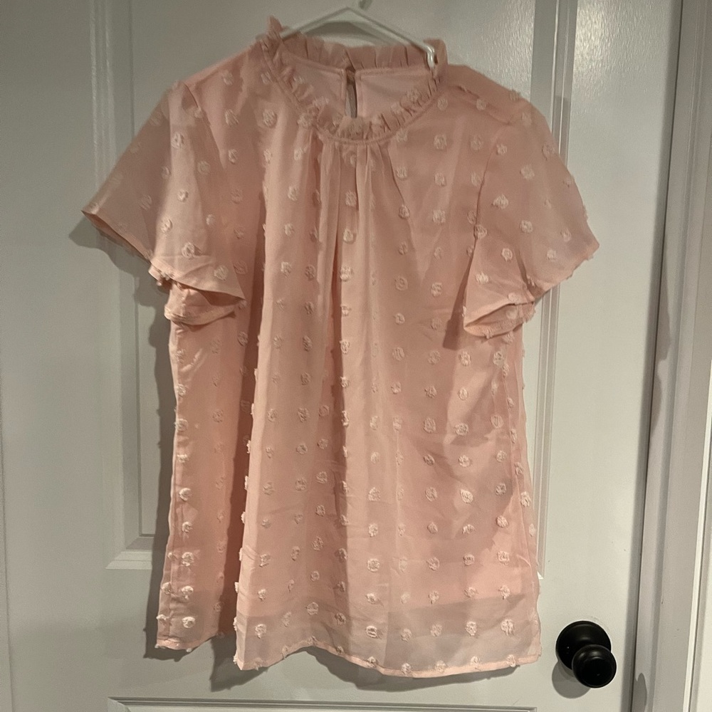 pink blouse